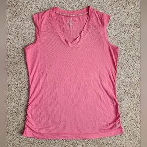 Free Country Pink V-Neck Sleeveless Athletic Tank